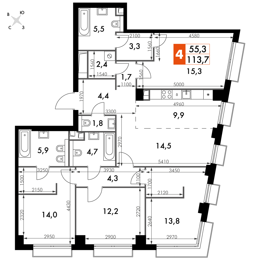 Квартира №633